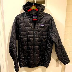 Patagonia Micro Puff hooded jacket size Large EUC